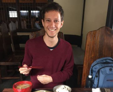 Israeli Man Visiting Temples and Tosho (Swordsmith) in Kamakura