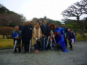 ＪＩＣＡ横浜研修員 三溪園で抹茶を楽しむ